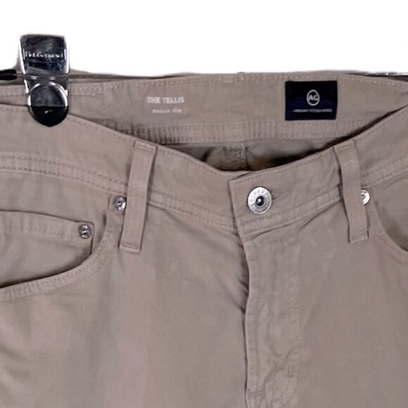 Men’s Adriano Goldschmied Tan Modern Slim Tellis Cut Gently Used Condition 30/32 - Picture 6 of 7